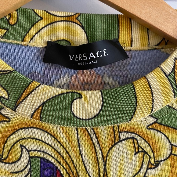 Authentic Versace Renaissance Silk sweater M size 48 - Picture 6 of 9